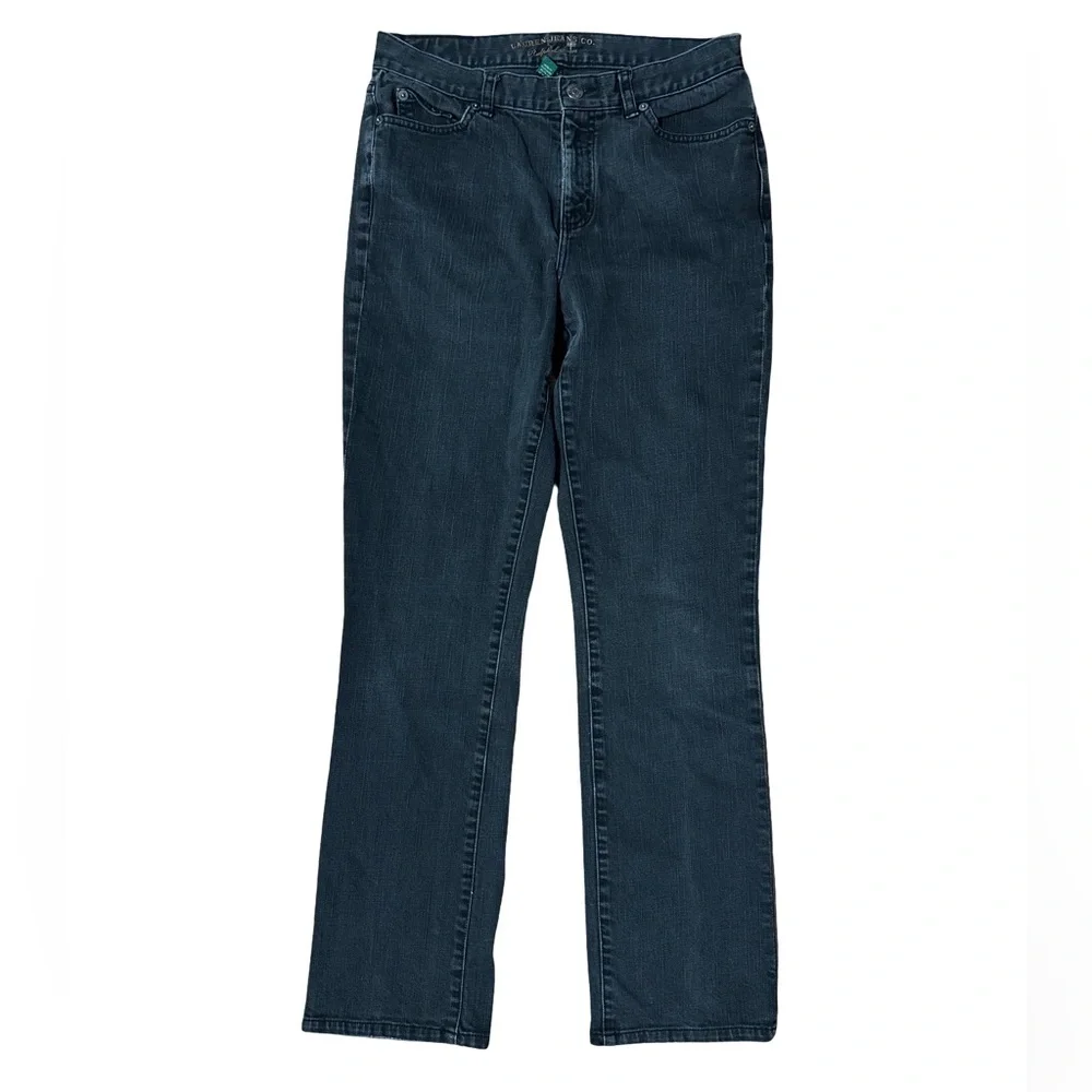 Ralph Lauren Black Distressed Straight Leg Jeans Size 29